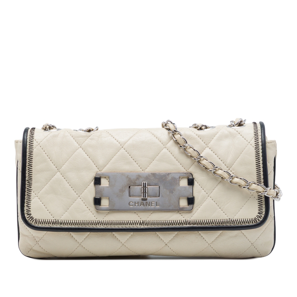 Pre-Loved Chanel Quilted Aged Lambskin Reissue 2.55 East West Flap